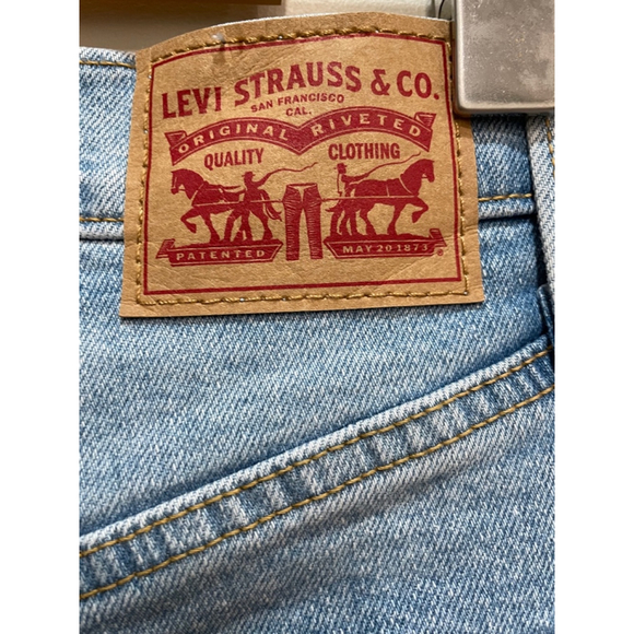 Levis Ribcage Straight Ankle Button Fly Distressed Cowgirl Grunge Womens Size 25 - Picture 8 of 15